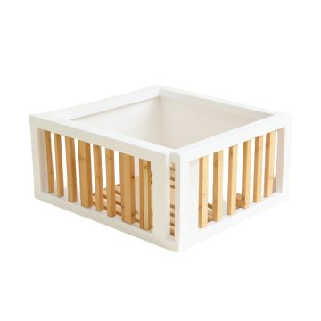 Rowan Crossing Empty Furniture-Style Litter Enclosure - White