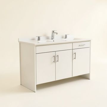 Juno 61 '' Double Bathroom Vanity Set (synthetic illustration; no displayed measurements)