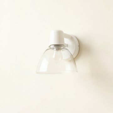Holly Bridge Wall Sconce Mounted On A Plain Wall - White (synthetic illustration; no displayed measurements)