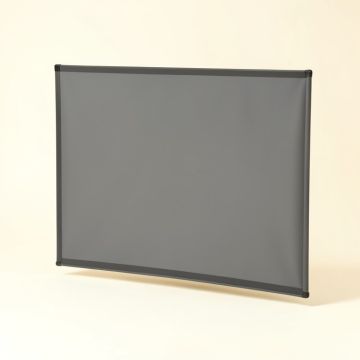Designer Cut Matte Gray 135 '' Diagonal Portable Projection Screen (synthetic illustration; no displayed measurements)