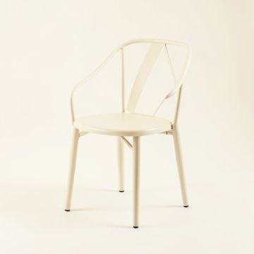 Reed Edge Dining Chair - Ivory (synthetic illustration; no displayed measurements)