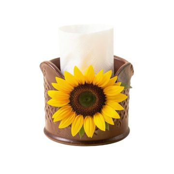 Zeller Sunflower Cast Iron Napkin Holder