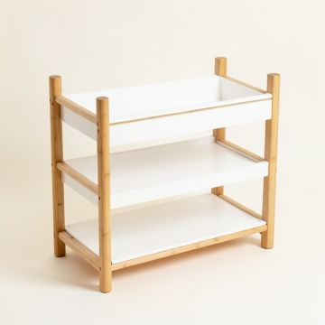 Summit Bend Empty Countertop Canister Rack - White (synthetic illustration; no displayed measurements)
