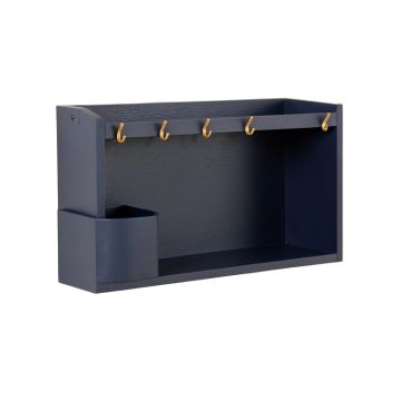 Lake Crest Wall-Mounted Entryway Organizer Shelf - Navy