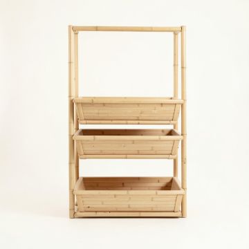 Pine Branch Empty Vertical Garden Frame - Beige (synthetic illustration; no displayed measurements)