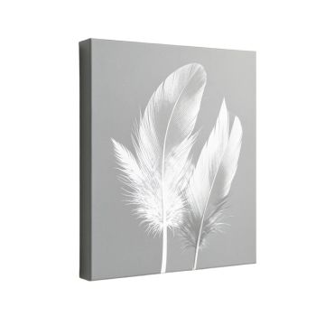 Geo Feathers Iv - Wrapped Canvas Graphic Art Print