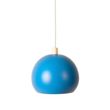 Meadow Bridge Pendant Light Suspended From One Plain Cable - Blue