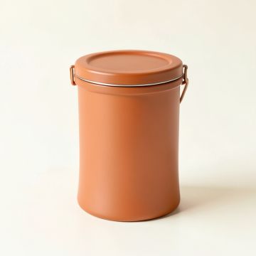 Stone Branch Storage Canister With Lid - Terracotta (synthetic illustration; no displayed measurements)