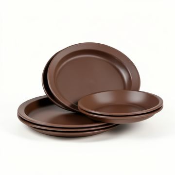 Jarl Cubby Bear 12 Piece Melamine Dinnerware Set , Service For 4 (synthetic illustration; no displayed measurements)