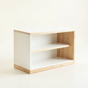 Linden Branch Low Bookcase - White (synthetic illustration; no displayed measurements)