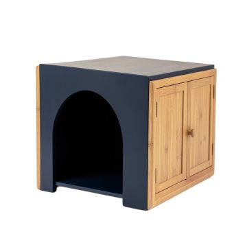 Sage Dell Empty Furniture-Style Litter Enclosure - Navy