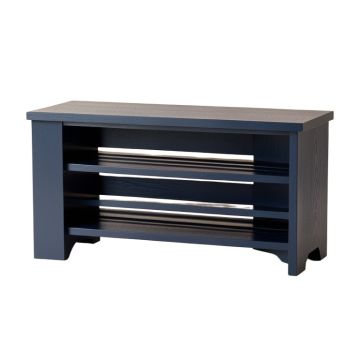 Linden Brook Shoe Storage Bench - Navy