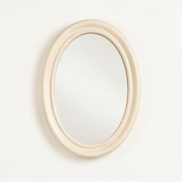 Hazel Bluff Framed Wall Mirror - Ivory (synthetic illustration; no displayed measurements)