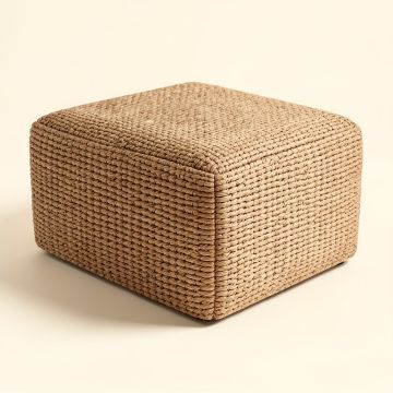 Dickson Decorative Woven Pouf Ottoman (synthetic illustration; no displayed measurements)