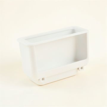 Birch Canyon Empty Railing Planter With Integral Brackets - White (synthetic illustration; no displayed measurements)