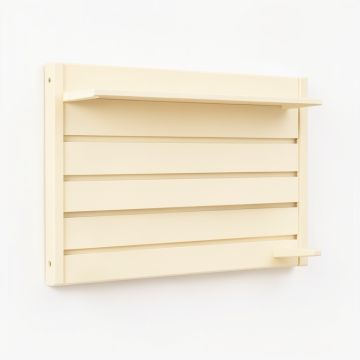 Glen Branch Empty Wall-Mounted Tool Organizer Panel - Cream (synthetic illustration; no displayed measurements)
