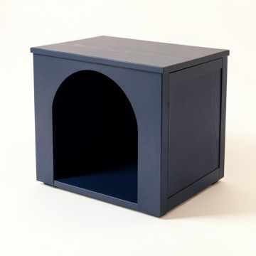 Field Falls Empty Furniture-Style Litter Enclosure - Navy (synthetic illustration; no displayed measurements)