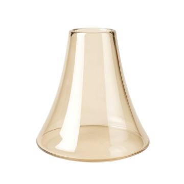 4.75 '' H Glass Bell Lamp Shade ( Screw On ) In Beige