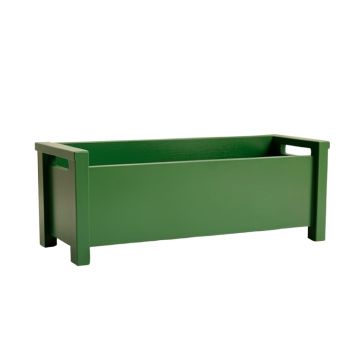 Olive Bluff Narrow Outdoor Storage Bench - Green