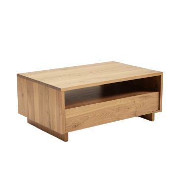 Iversen Solid Wood Coffee Table With Storage