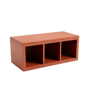 Clay Dale Shoe Storage Bench - Terracotta