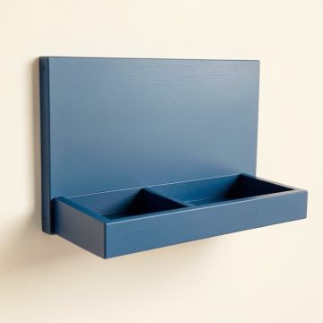 Elm Bridge Empty Wall-Mounted Tool Organizer Panel - Blue (synthetic illustration; no displayed measurements)