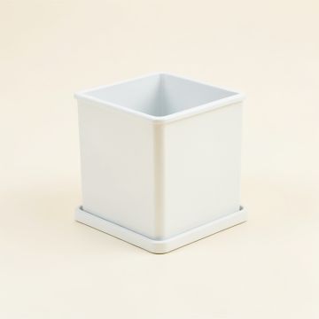 Olive Canyon Empty Planter - White (synthetic illustration; no displayed measurements)
