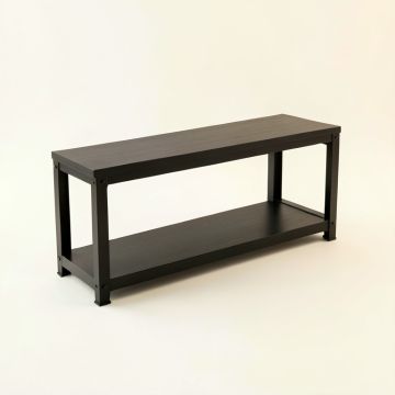 Juniper Bluff Narrow Outdoor Storage Bench - Black (synthetic illustration; no displayed measurements)