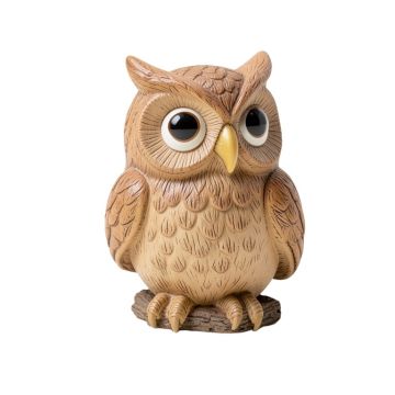 Mom And Baby Rustic Owls Solar Powered Led Outdoor Garden Light