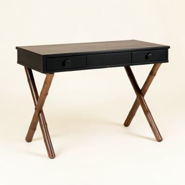 Field Bluff Writing Desk - Black (synthetic illustration; no displayed measurements)