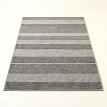Ridge Bend Rectangular Outdoor Rug - Gray (synthetic illustration; no displayed measurements)