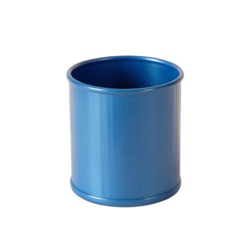 Cove Crest Empty Candle Holder - Blue