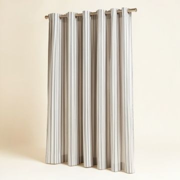 Junious Haus Home Harriman Striped Sheer Grommet Curtain Panels (synthetic illustration; no displayed measurements)