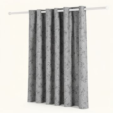 Floral Room Darkening Rod Pocket Curtain Panels (synthetic illustration; no displayed measurements)