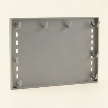Pine Dell Empty Wall-Mounted Tool Organizer Panel - Gray (synthetic illustration; no displayed measurements)