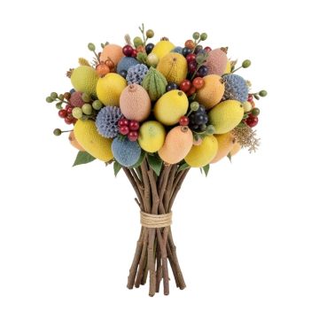 Luffa On Twig Stem Berry Bushes