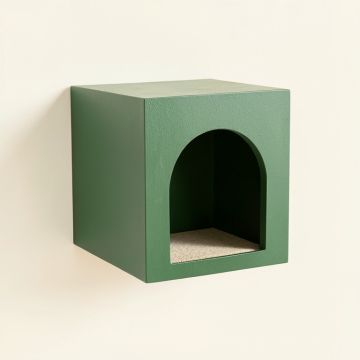 Heath Falls Wall-Mounted Cat Perch - Green (synthetic illustration; no displayed measurements)