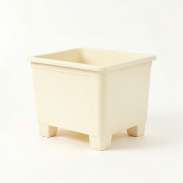 Linden Arc Empty Raised Planter - Cream (synthetic illustration; no displayed measurements)