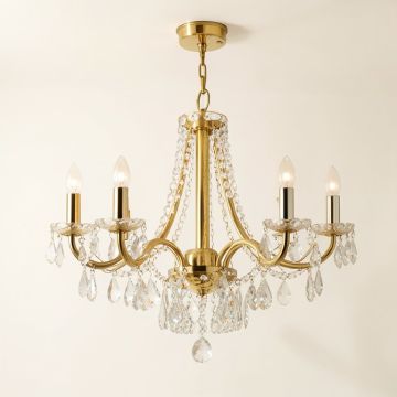 Rozella 8 - Light Unique Empire Chandelier With Crystal Accents (synthetic illustration; no displayed measurements)