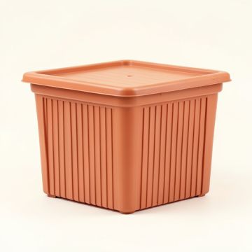 Hazel Brook Closed Outdoor Storage Box - Terracotta (synthetic illustration; no displayed measurements)