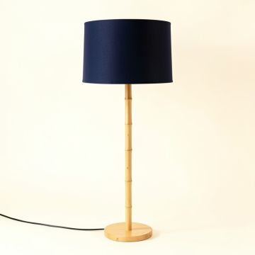 Brook Crossing Floor Lamp With A Plain Fabric Shade - Navy (synthetic illustration; no displayed measurements)