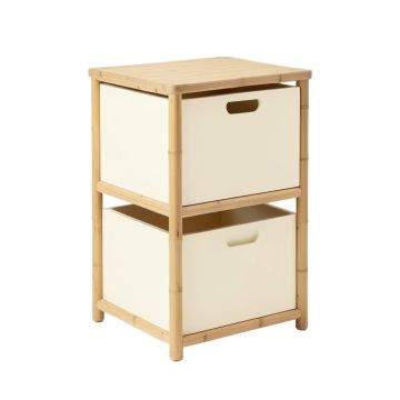 Briar Brook Freestanding Pull-Out Hamper Cabinet - Cream (synthetic illustration; no displayed measurements)