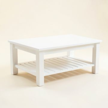 Aspen Field Coffee Table - White (synthetic illustration; no displayed measurements)