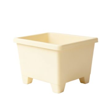 Meadow Crest Empty Raised Planter - Ivory
