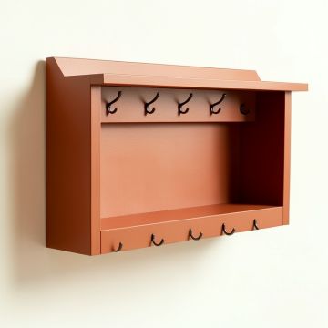 Wren Canyon Wall-Mounted Entryway Organizer Shelf - Terracotta (synthetic illustration; no displayed measurements)