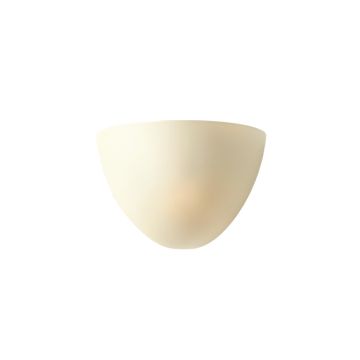 River Bend Wall Sconce Mounted On A Plain Wall - Ivory