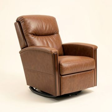 Fortunio 26.5 '' Wide Faux Leather Manual Swivel Standard Recliner (synthetic illustration; no displayed measurements)