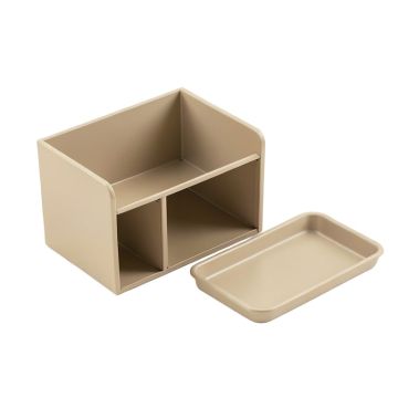 Briar Branch Empty Coffee-Station Organizer - Beige