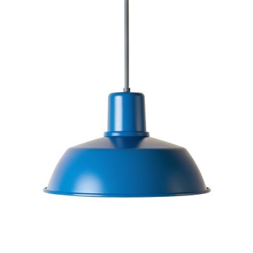 Meadow Bluff Pendant Light Suspended From One Plain Cable - Blue