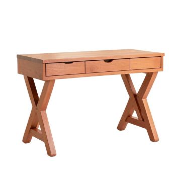 Oak Dell Writing Desk - Terracotta